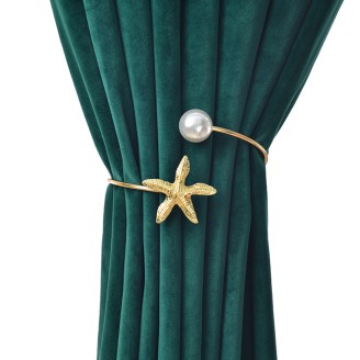 Starfish Design Curtain Tiebacks Buckles
