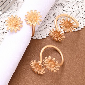 Flower Napkin Ring for Table Decor