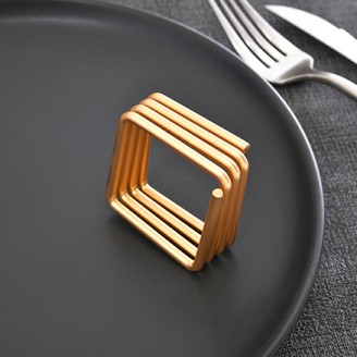 Metal Square Napkin Ring