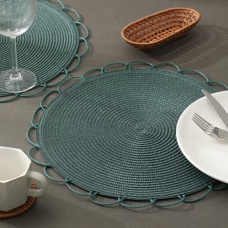 Chic Flower Braided Placemat