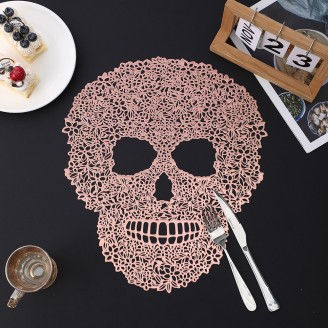 Halloween Skull Pattern PVC Placemat