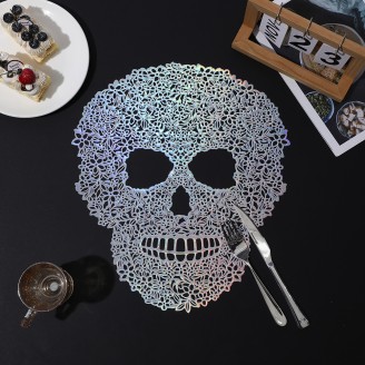 Halloween Skull Pattern PVC Placemat