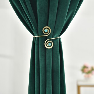 Graceful Metal Decorative Curtain Holdbacks