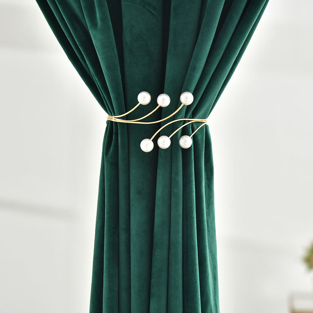 Graceful  Beads Curtain Tiebacks Buckles