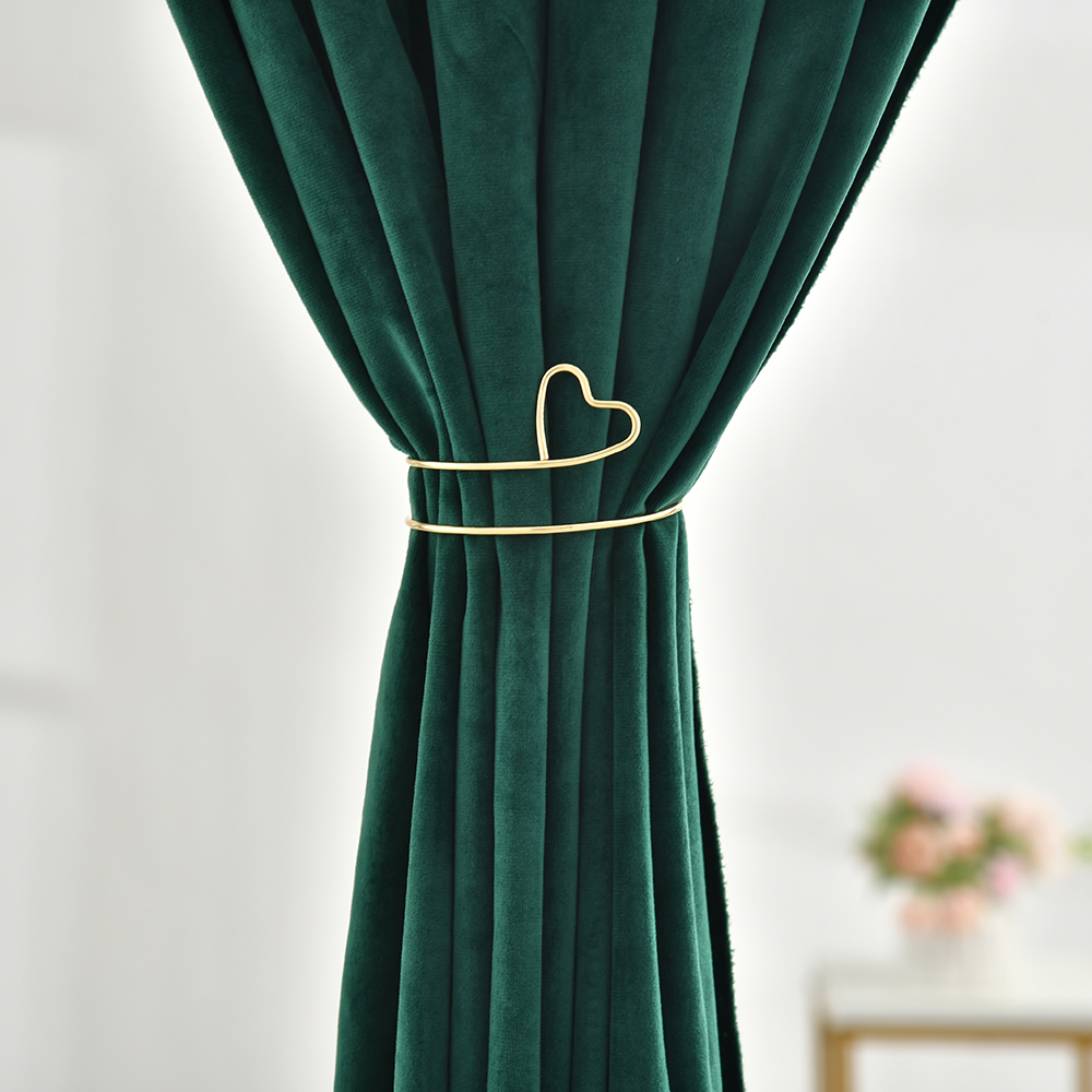 Simple Heart Shape Curtain Tiebacks Buckle 