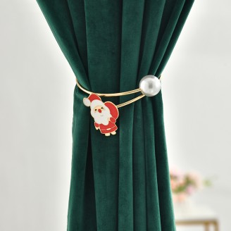 Santa Claus Design Curtain Holdback Decor