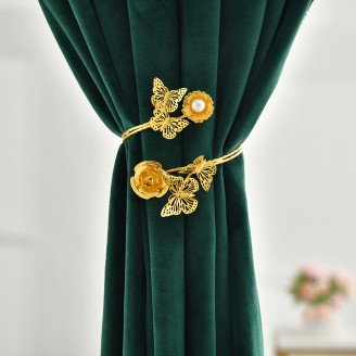 Spring Element Curtain Clips Buckle With Flowers and Butterflies