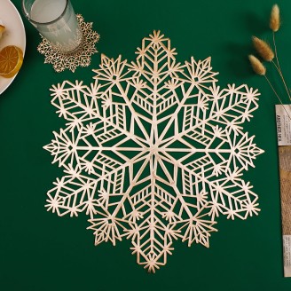 Christmas Snowflake Placemat for Party