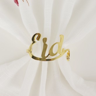 Chic Metal Eid Napkin Ring Holder
