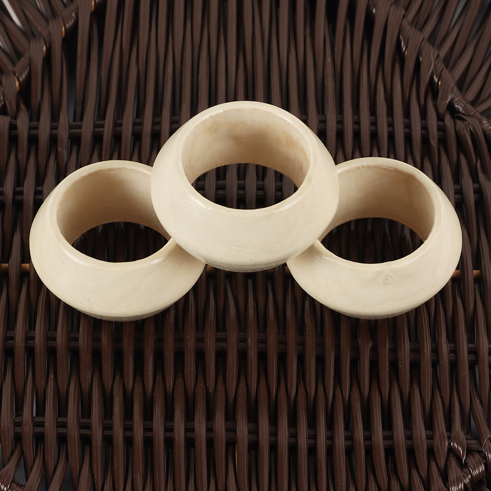 Ivory Wood Napkin Ring