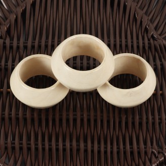 Ivory Wood Napkin Ring
