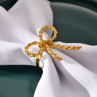 Christmas Metal Bow Napkin Ring