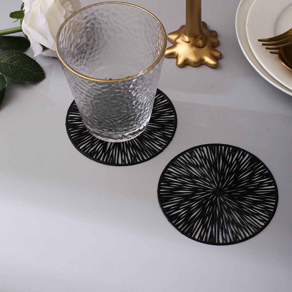 Unique Design Black Coaster For Cup