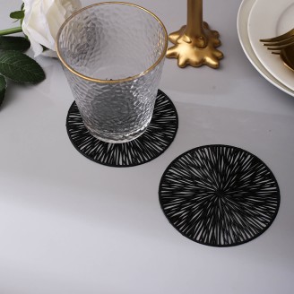 Unique Design Black Coaster For Cup