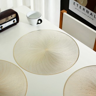 Unique Radial Line Design  Water Proof Placemat 