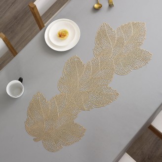 Unique Maple Leaves PVC Table Runner