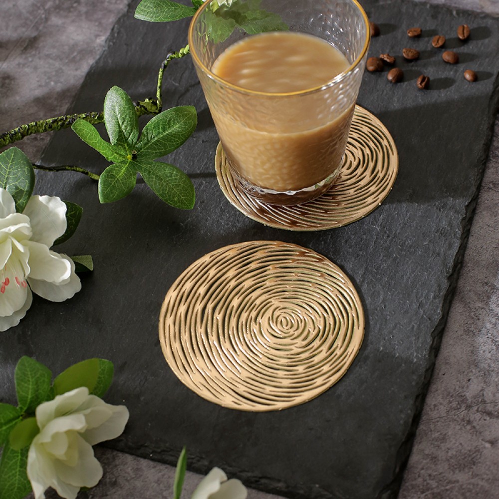 Gold "Universe"  Shape Coaster