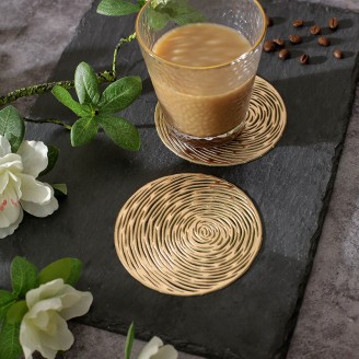Gold "Universe"  Shape Coaster