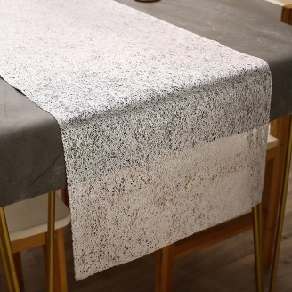 Silver Long Table Runner for Wedding Party Decor