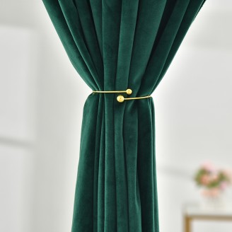 Simple Gold Metal Curtain Holdbacks 