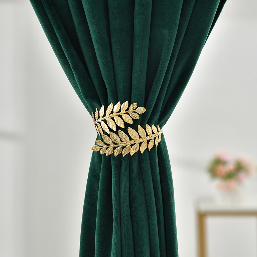 Leaf Shape Metal Curtain Tieback