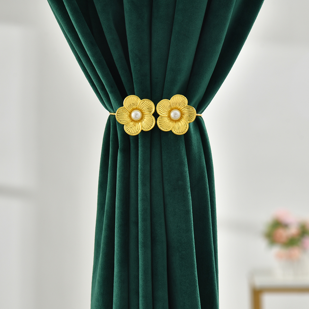 Flowers Metal Curtain Tieback
