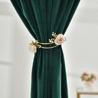 Handmade Double Flowers Curtain Tieback