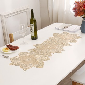 Unique Christmas Flower Table Runner