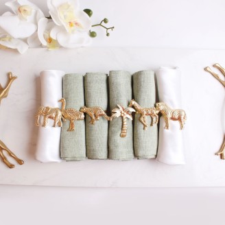 Creative Tropical Animals Napkin Rings