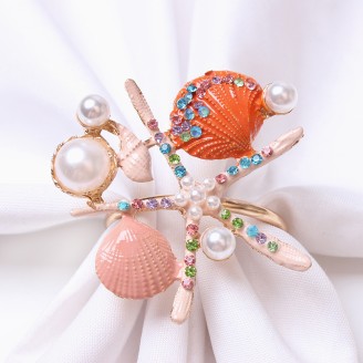 Lovely Starfish Shell Napkin Ring
