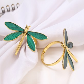 Green Dragonfly Napkin Ring
