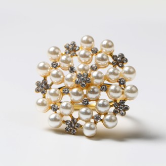 Elegant Artificial Pearl Napkin Ring for Wedding