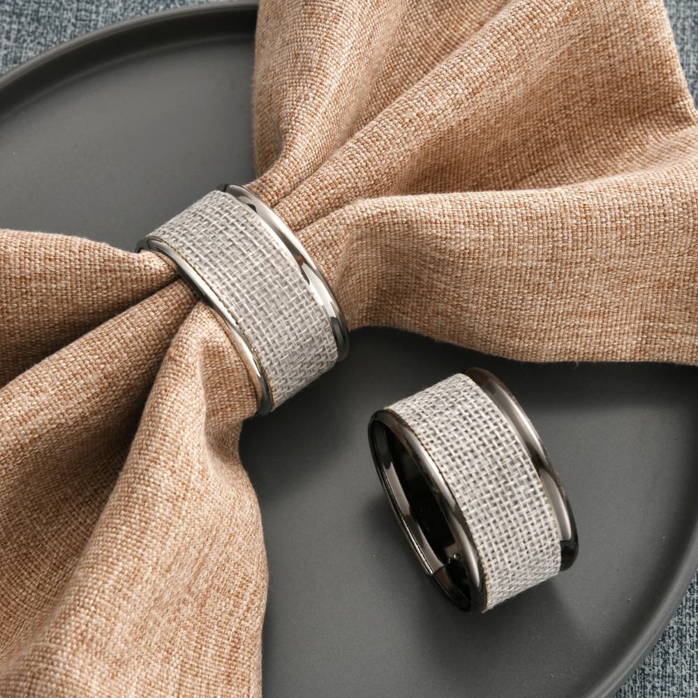Unique Woven Metal Napkin Rings
