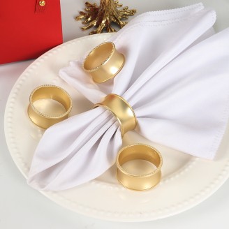 Classic Matte Gold Metal Napkin Ring