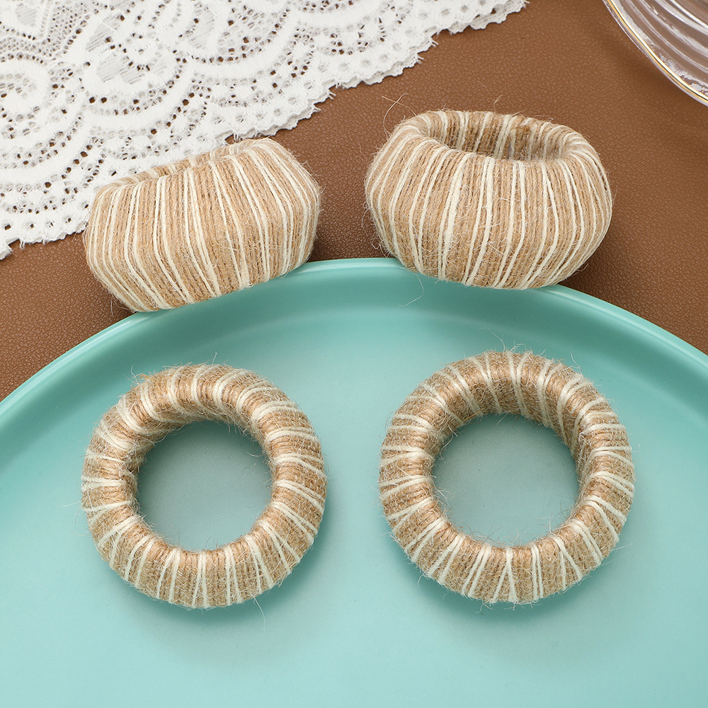 Hand-Made Napkin Ring Woven Napkin Rings Buckles for Table Decorations