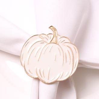 Cute White Pumpkin Napkin Rings