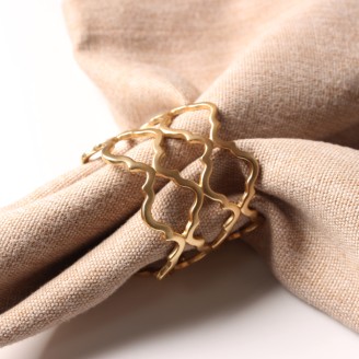 Matt Gold Metal Napkin Ring