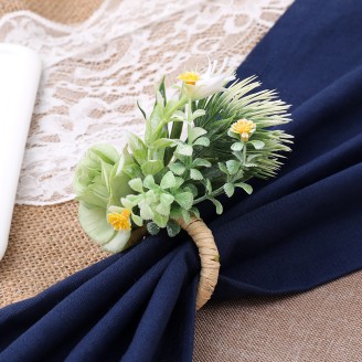 Handmade Artificial Flowers Napkin Ring for Party