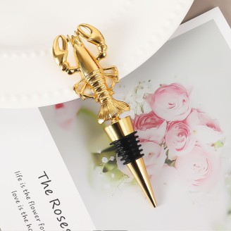 Gold Metal Lobster Wine Stopper