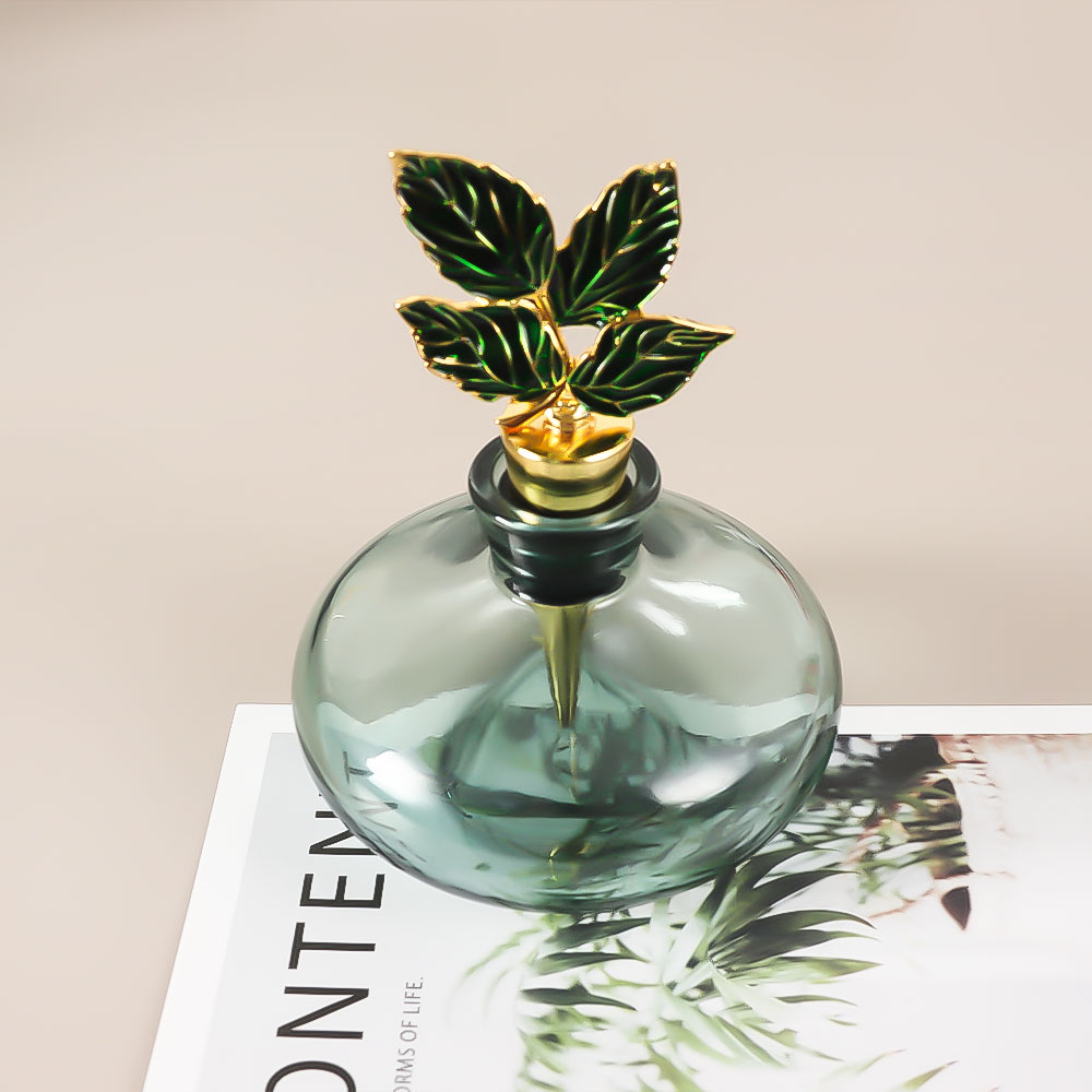 Vivid Green Plant Wine Stopper