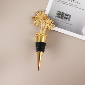Gold Metal Coconut Palm Wine Stopper