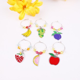 Creative Fruits Wine Glass Markers