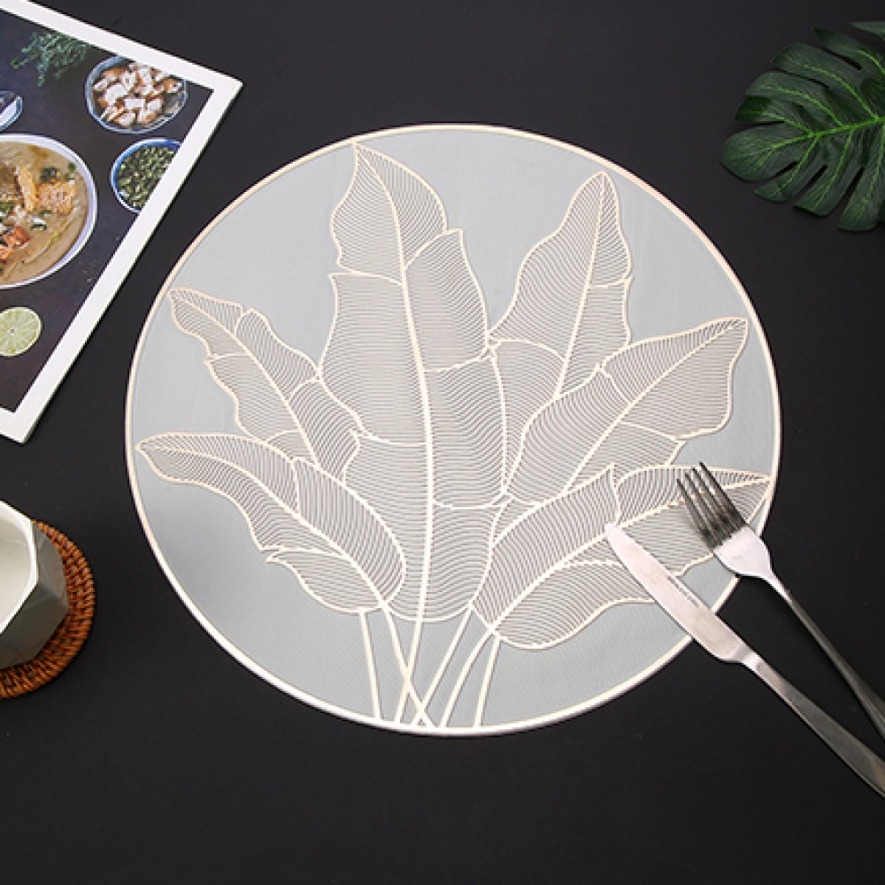 Waterproof Rainforest Leaf Pattern Placemat