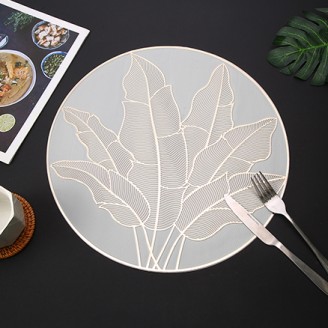 Waterproof Rainforest Leaf Pattern Placemat