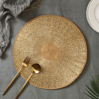 Gold Country Style Braided Placemat