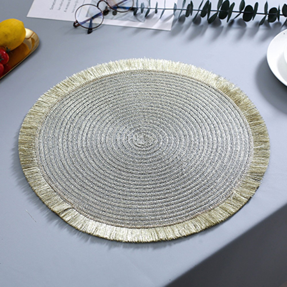 Gold Braided Round Placemat