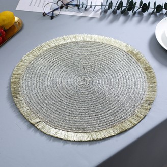 Gold Braided Round Placemat