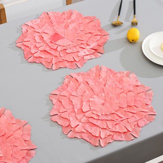Handmade Flower Placemat for Wedding Party Banquet