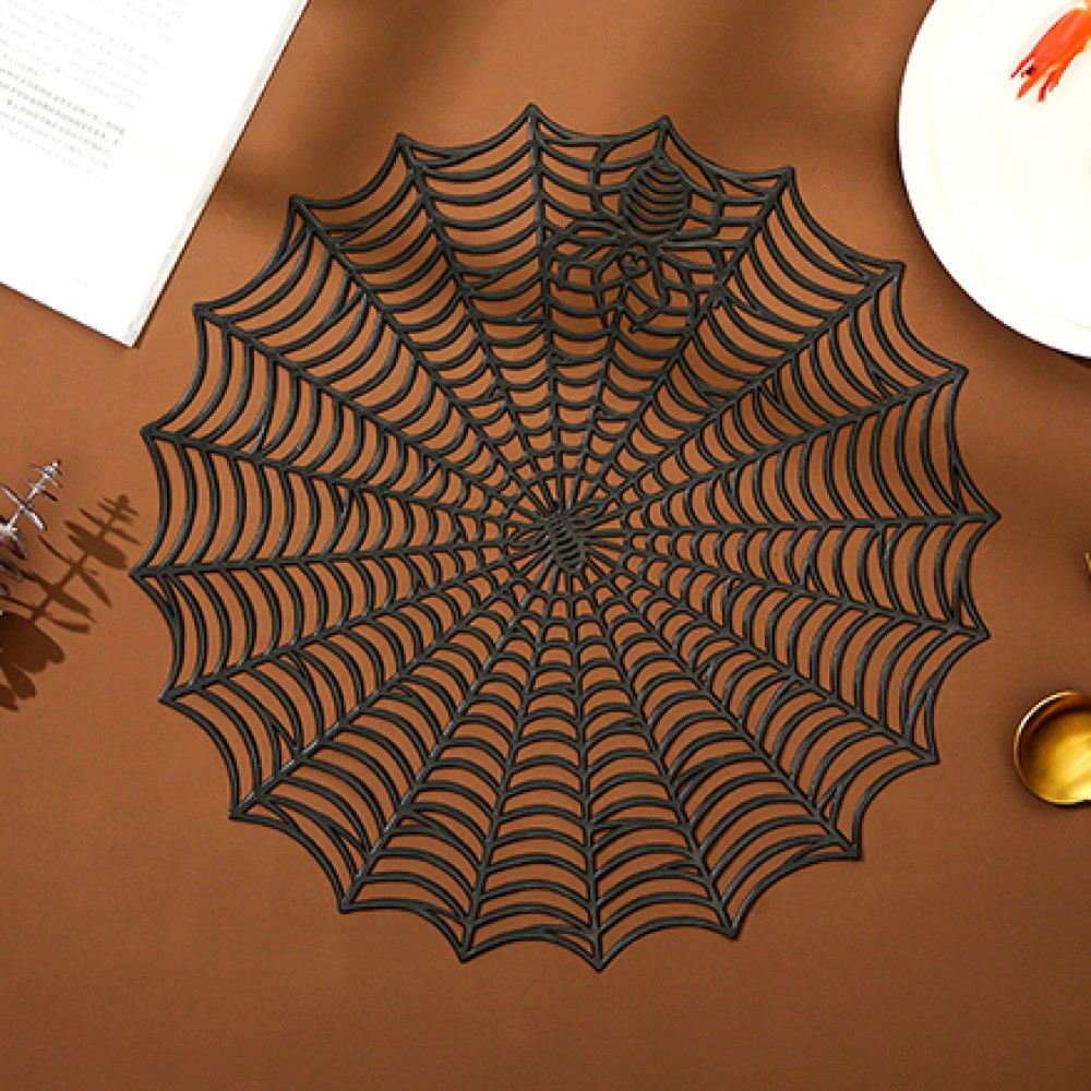 Creative Spider Web Placemat for Halloween