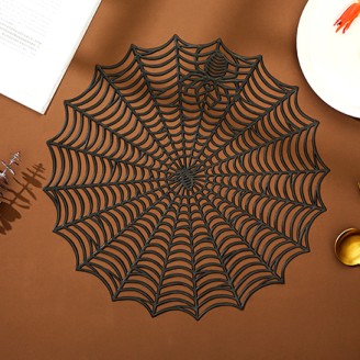 Creative Spider Web Placemat for Halloween